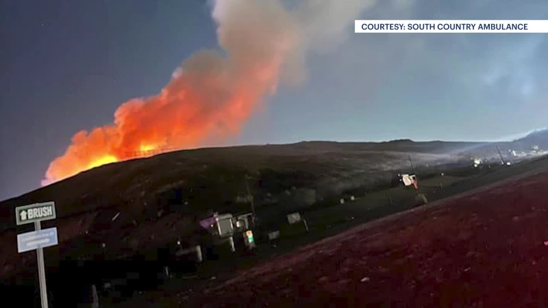 Story image: Brookhaven landfill fire may be a result of recent drought and high temperatures