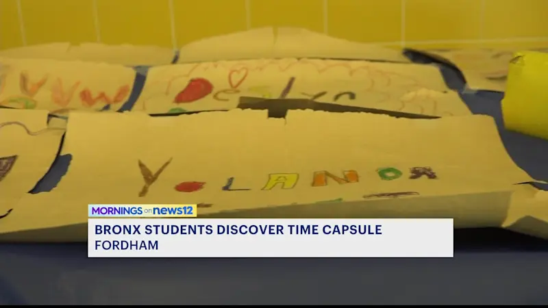 Story image: Fordham School discovers time capsule beneath bricks