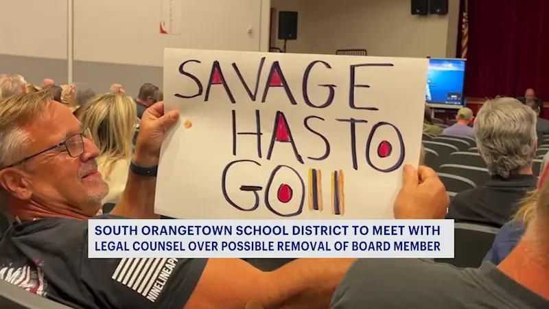 Story image: Families in South Orangetown SD call for BOE member's resignation 