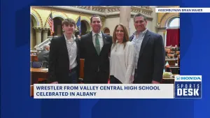 Accomplished Valley Central High School wrestler recognized in Albany