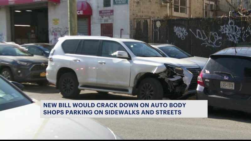 Story image: New bill would crack down on auto shops illegal parking