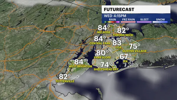 STORM WATCH: Mild and humid for NYC today; tracking scattered showers