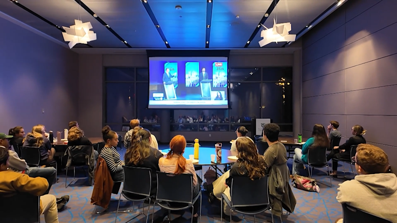 Story image: Manhattan University hosts debate watch party for students