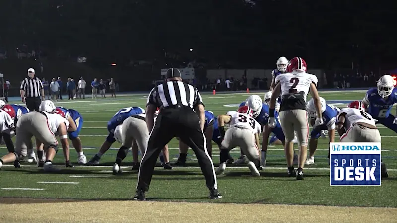 Story image: WEEK 1 WINS: New Canaan, Fairfield Ludlowe score big on opening night of high school football season