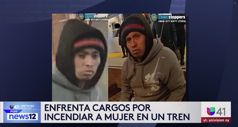 Story image: Univision 41: Enfrenta cargos por incendiar a mujer en un tren