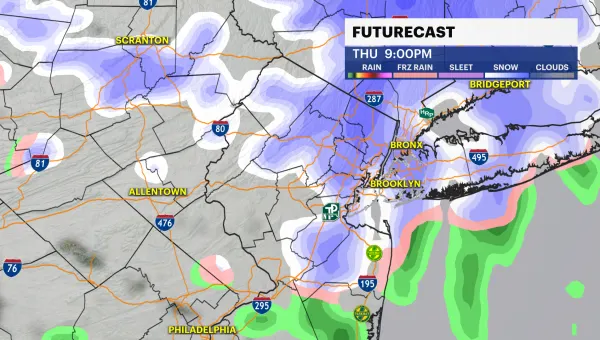 Cold temperatures and winds tonight, rain and possible snow arrive Thursday night