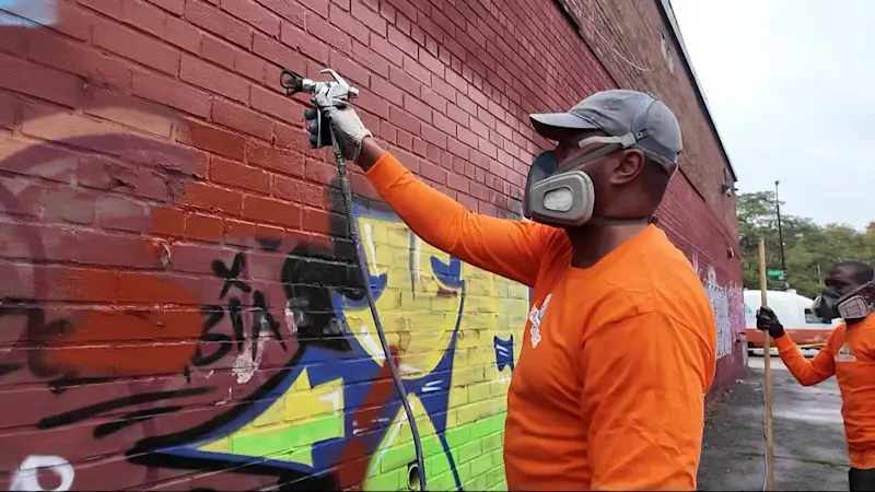 Story image: DSNY ramps up graffiti cleanup in Brooklyn