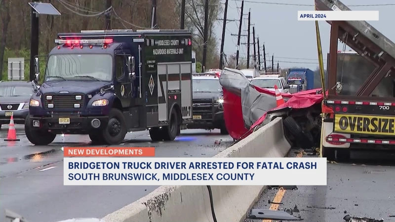Story image: Prosecutor: Truck driver charged with homicide in deadly Route 1 crash in South Brunswick