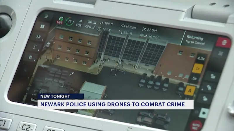 Story image: Newark police utilizing drone technology to help fight crime