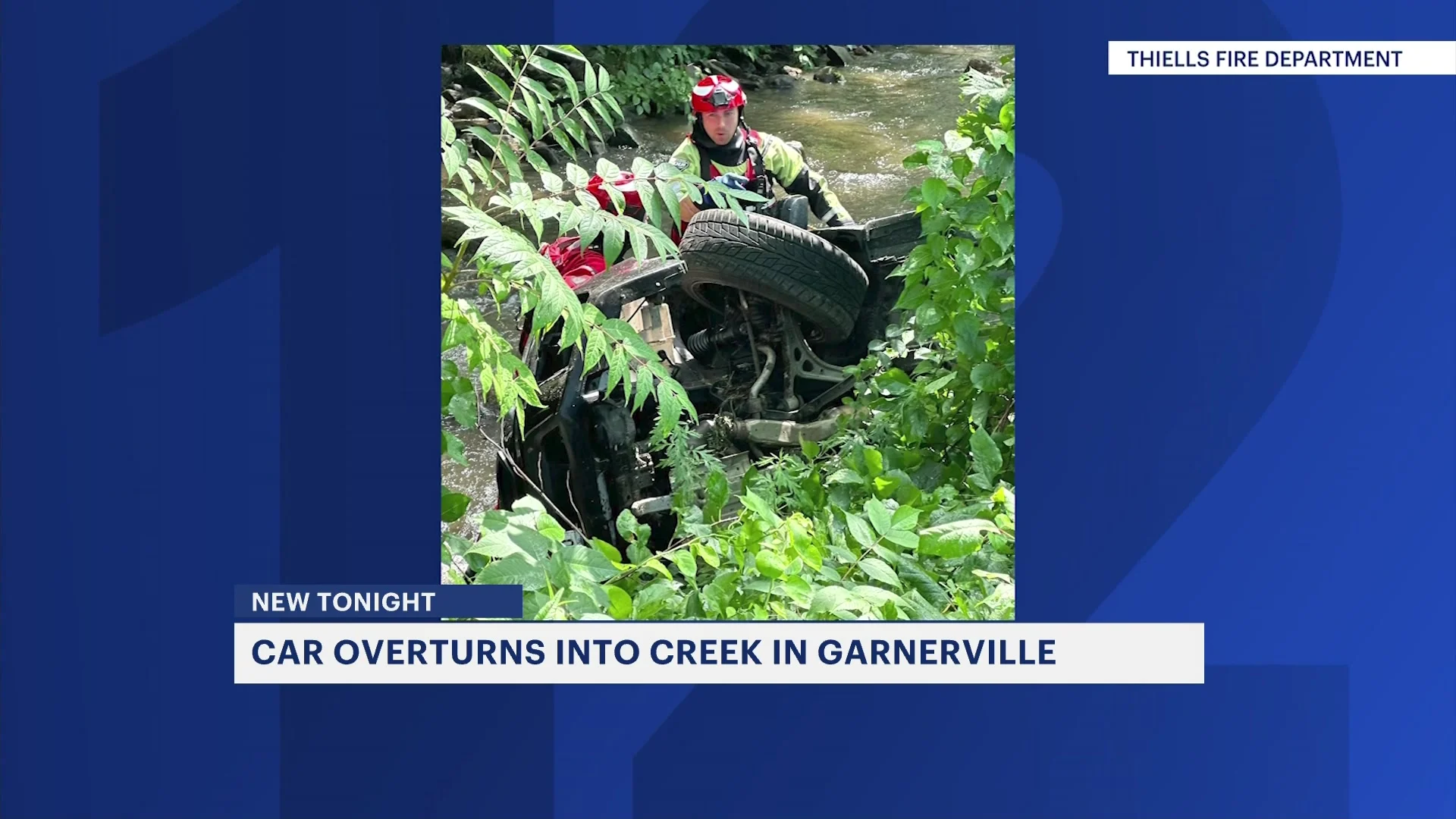 Fire officials: Car overturns into creek in Garnerville