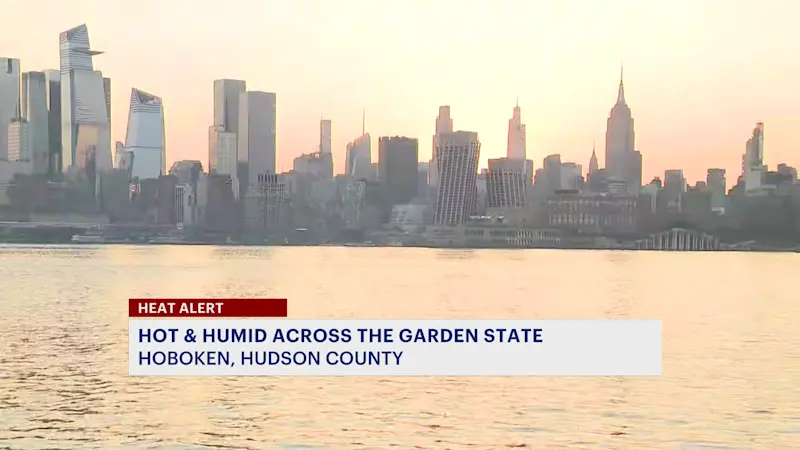 Story image: Excessive heat doesn't stop fitness enthusiasts from enjoying Hoboken waterfront 