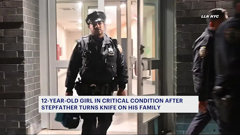 Story image: 'She was bleeding everywhere.' 12-year-old girl clings to life after Bronx domestic stabbing