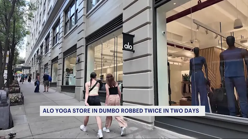Story image: Police: Nearly $7K in merchandise stolen in back-to-back robberies at Alo Yoga in Dumbo
