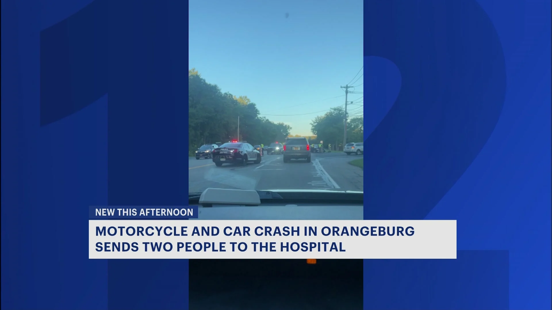 Police: Motorcycle and car crash in Orangeburg, 2 people hospitalized