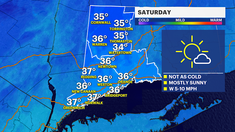 Story image: Warmer stretch ahead for next week in Connecticut