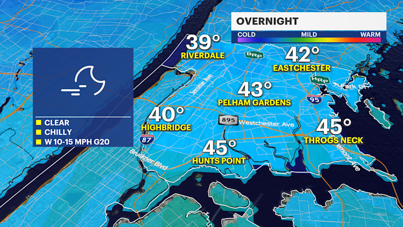 Story image: WIND ALERT: Outages and damages possible from strong gusts in The Bronx