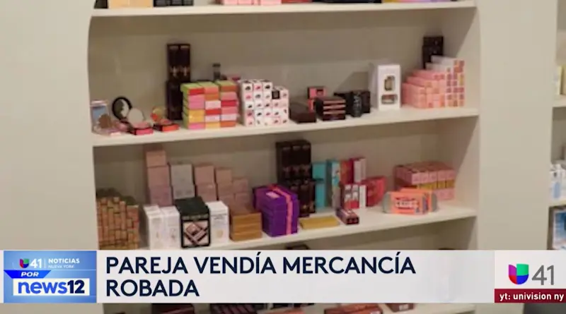 Story image: Univision 41 News Brief: Pareja vendia mercancia robada