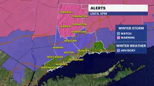 STORM WATCH: Light snow showers continue in Connecticut; dangerous refreezing likely tonight