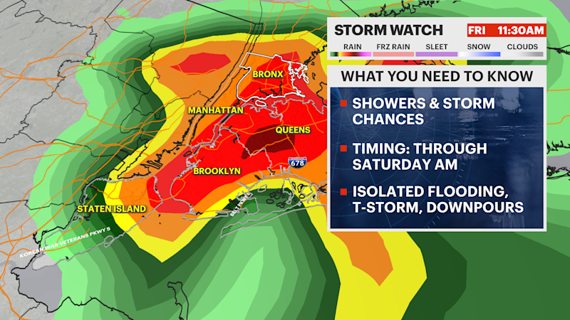 Story image: STORM WATCH: Rain, cooler temperatures for Friday in The Bronx