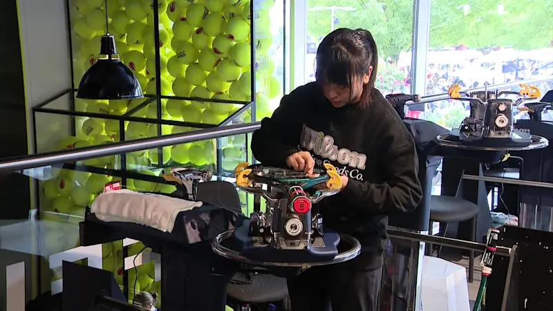 Story image: Racquet stringers help world’s best players prepare for US Open