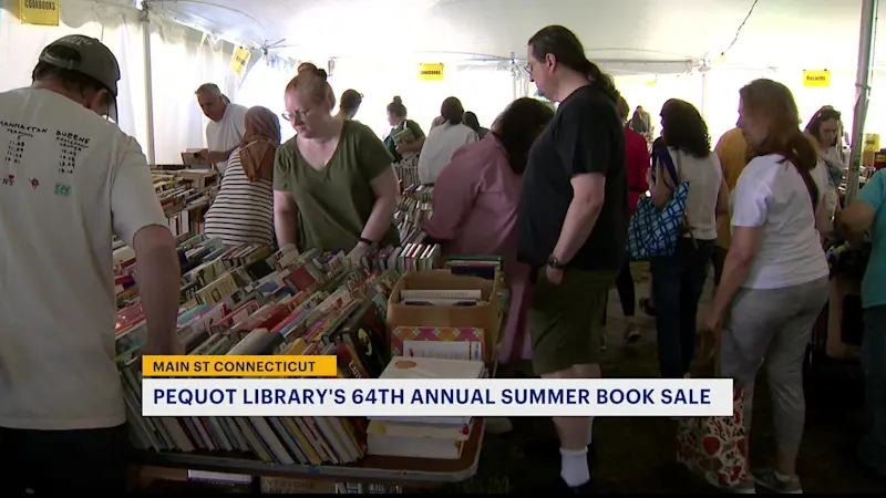 Story image: Main Street Connecticut: Showcasing the Pequot Library Summer Book Sale