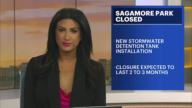 Story image: Sagamore Park in Teaneck closes for flood prevention work