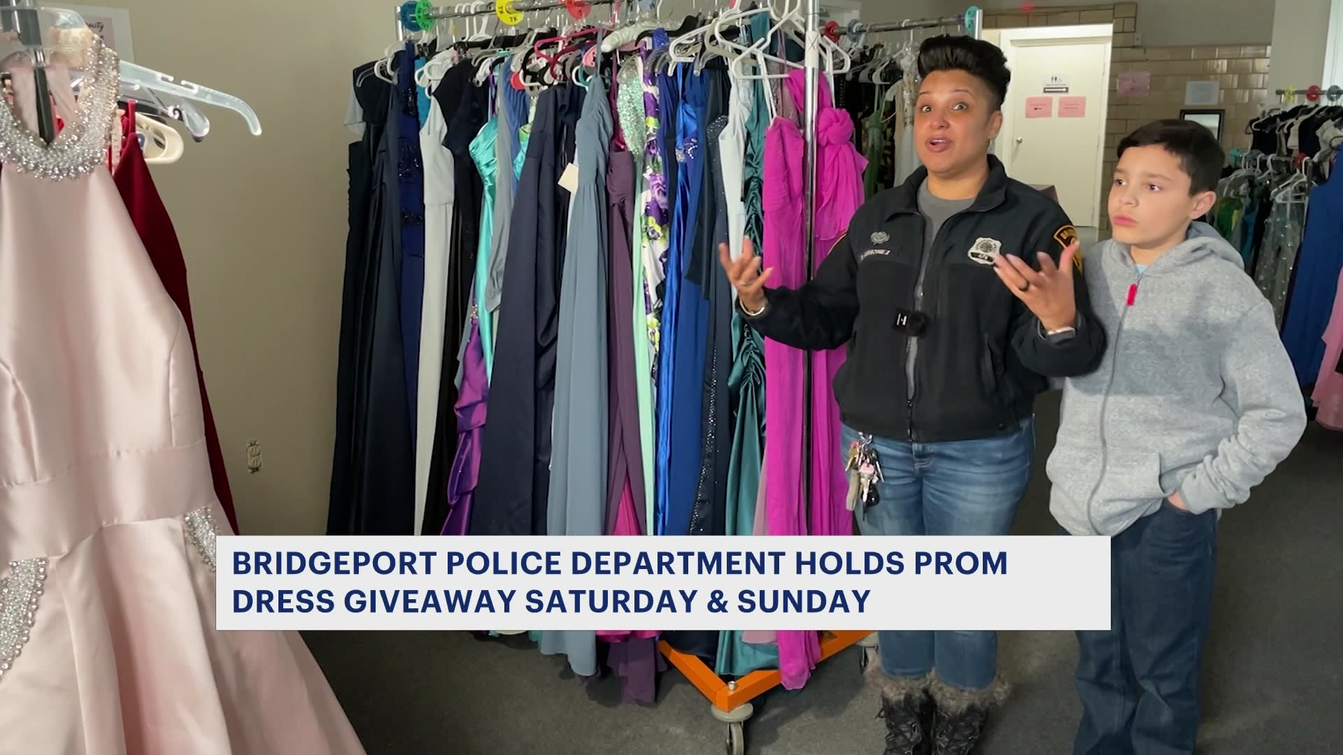 Bridgeport PD gives away prom dresses, men's suits for annual