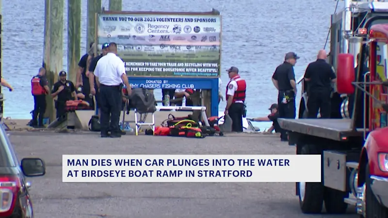 Story image: Police: 92-year-old Stratford man dies after driving into water at Birdseye Boat Launch