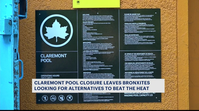Story image: Claremont pool closure leaves Bronx community looking for alternatives to beat the heat