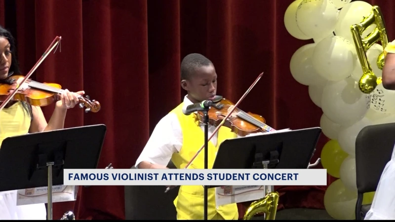 Story image: World-renowned violinist attends school concert in the Bronx
