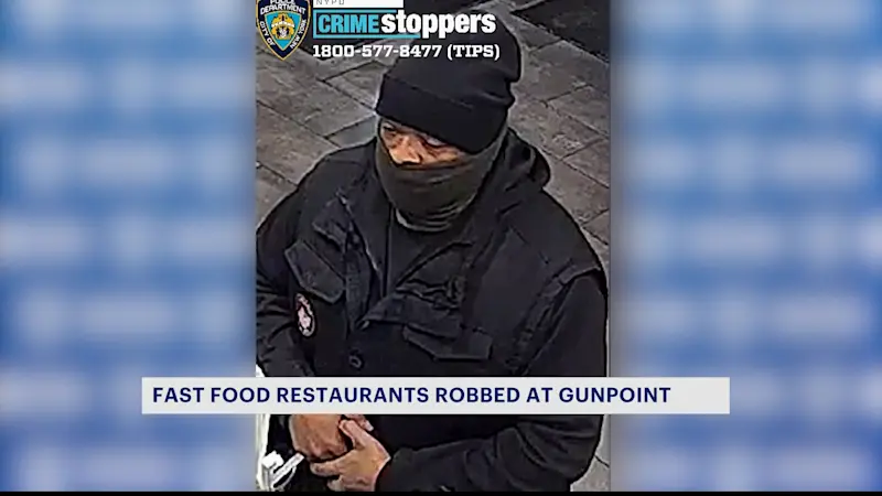 Story image: Man wanted for armed robbery of multiple fast food restaurants in the Bronx