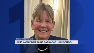 Saint Barnabas High School educator highlighted for Teacher Appreciation Week