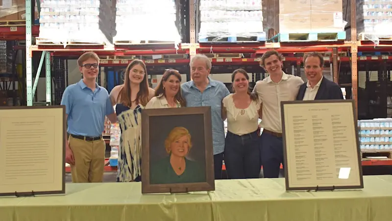 Story image: Jersey Proud: Portrait of Community Food Bank NJ founder unveiled
