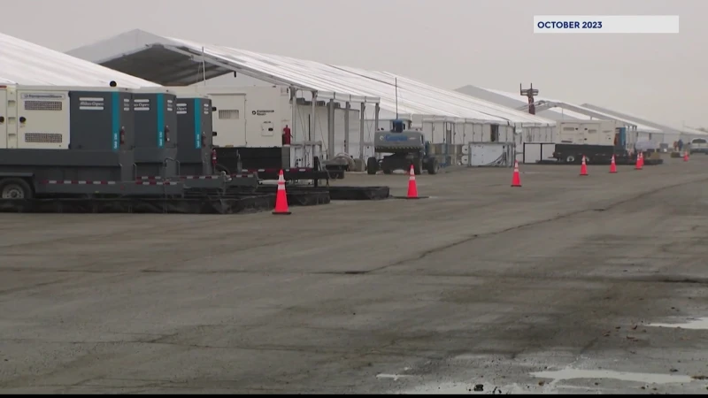 Story image: Migrant shelter lease renewed for one year at Floyd Bennett Field