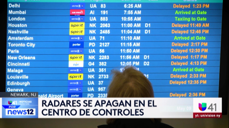 Story image: Univision 41 News Brief: Radares se apagan en el centro de controles