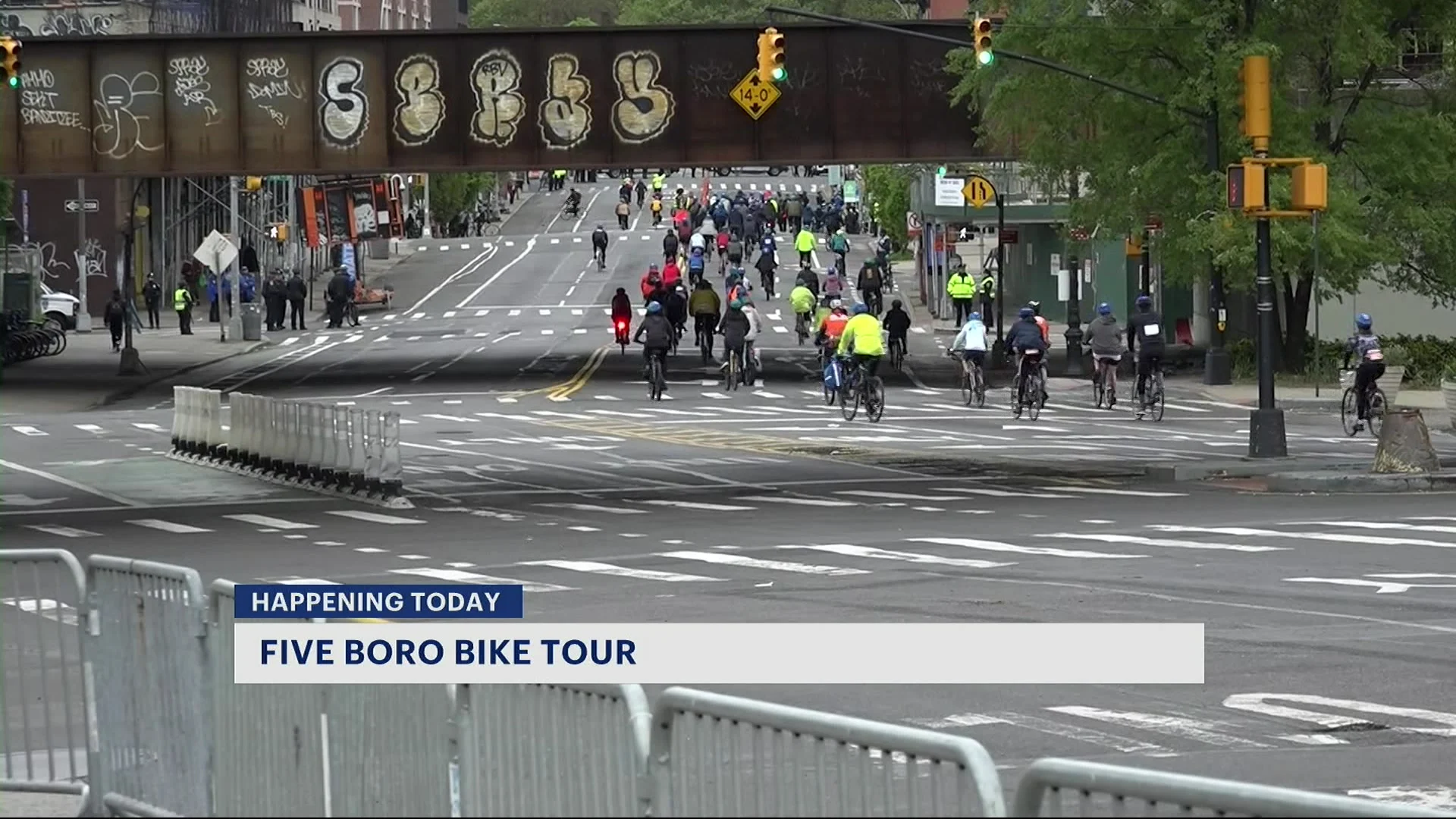 Delays and road closures expected for the TD Five Boro Bike Tour