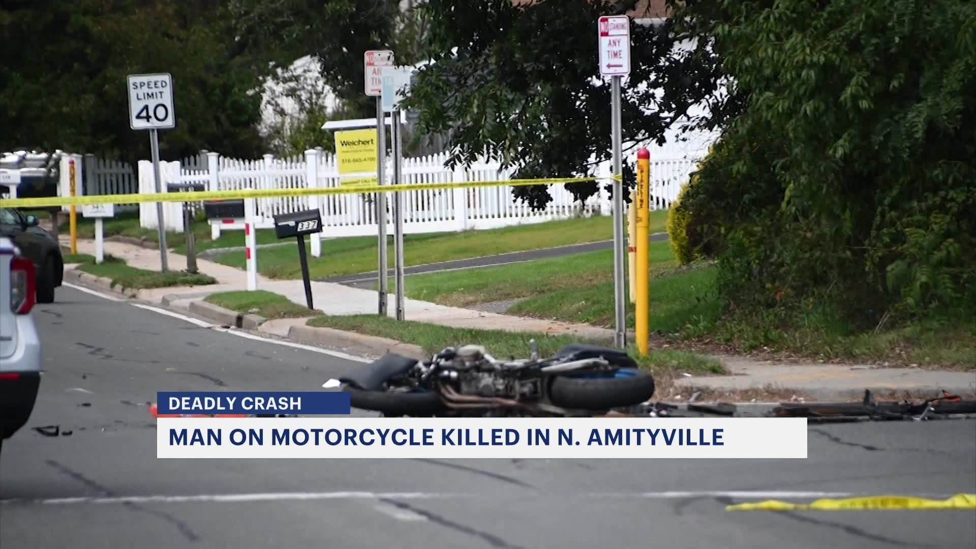 Police Motorcyclist killed in North Amityville crash