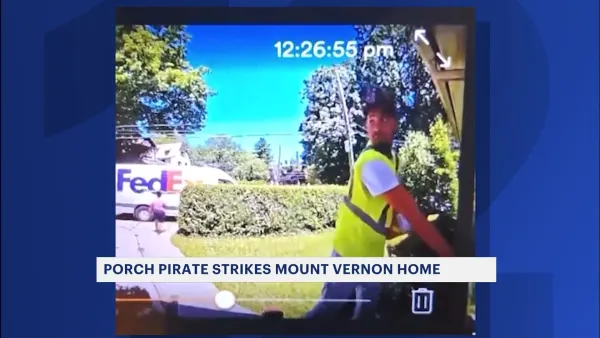 Porch pirate spotted in Fleetwood section of Mount Vernon