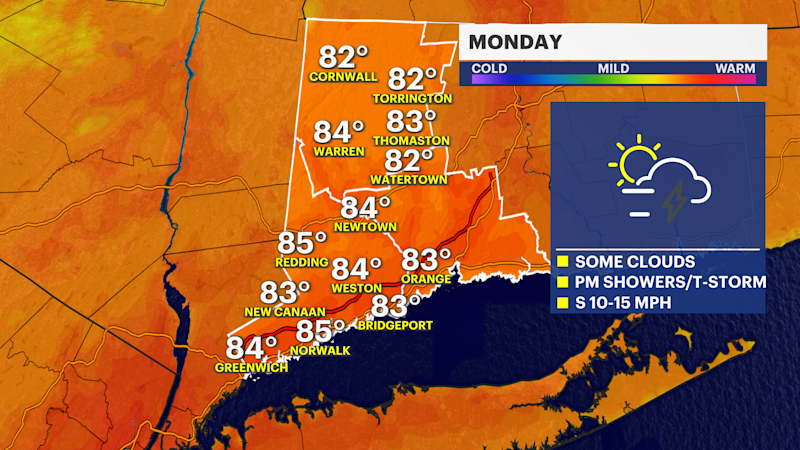 Story image: Tropical humidity, storm chances this week in Connecticut