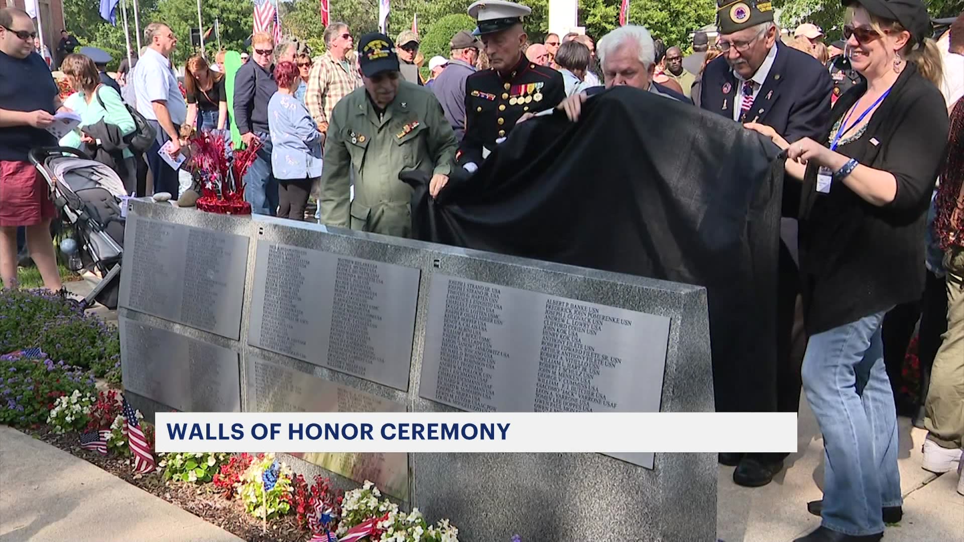 Walls of Honor ceremony at Eisenhower Park pays tribute to veterans