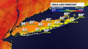 HEAT ALERT: Hot and humid weather moves in for start of summer on Long Island