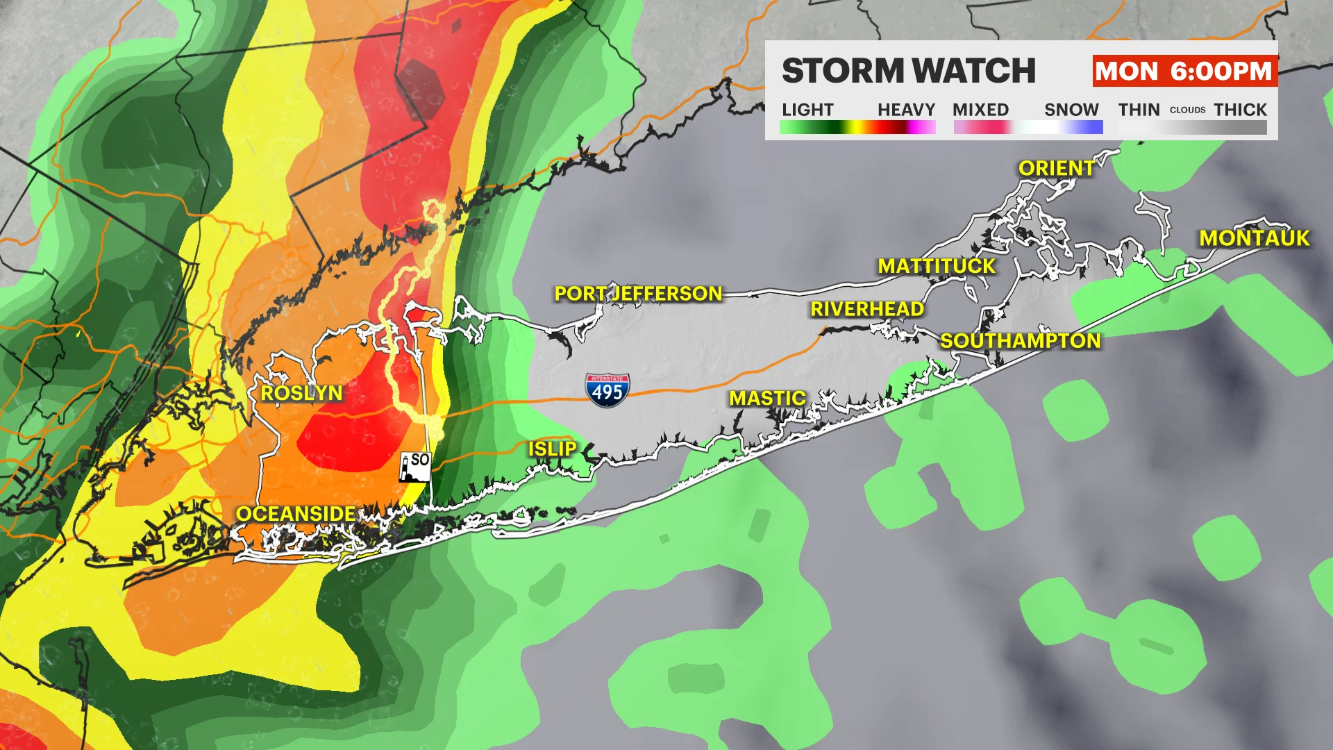 Storm Watch: Severe storms possible with heavy rain, strong wind and hail across Long Island 