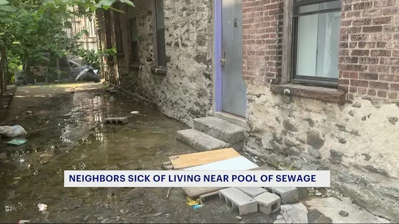 Story image: Raw sewage turns Concourse Village apartment building into toxic swamp