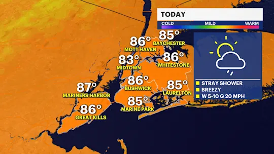 Small storm chance today