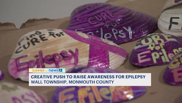 Painted shells on the Jersey Shore raising awareness for epilepsy 