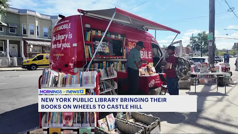 Story image: Books on wheels: The New York Public Library brings stories to the streets of Castle Hill