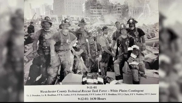 Historic 9/11 photograph shows group of White Plains' bravest at ground zero