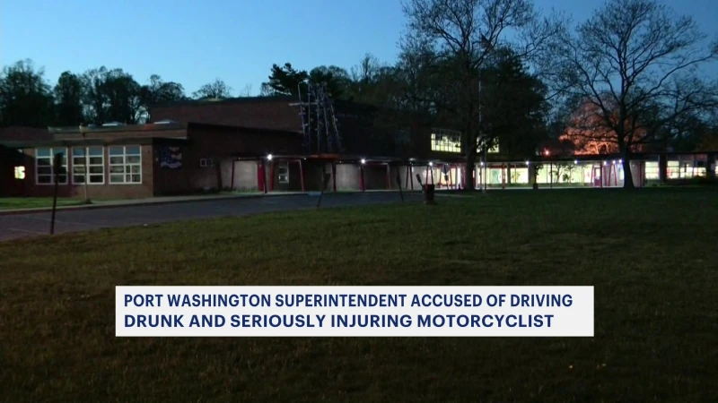 Story image: Police: Port Washington Schools superintendent charged with DWI; seriously injured motorcyclist