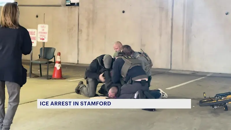 Story image: 'Horrifying' ICE arrest caught on camera in Stamford