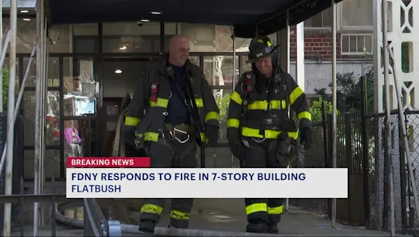 Officials: Massive fire breaks out at East Flatbush apartment building